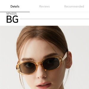 Gold Trim Korean Sunglasses for Women